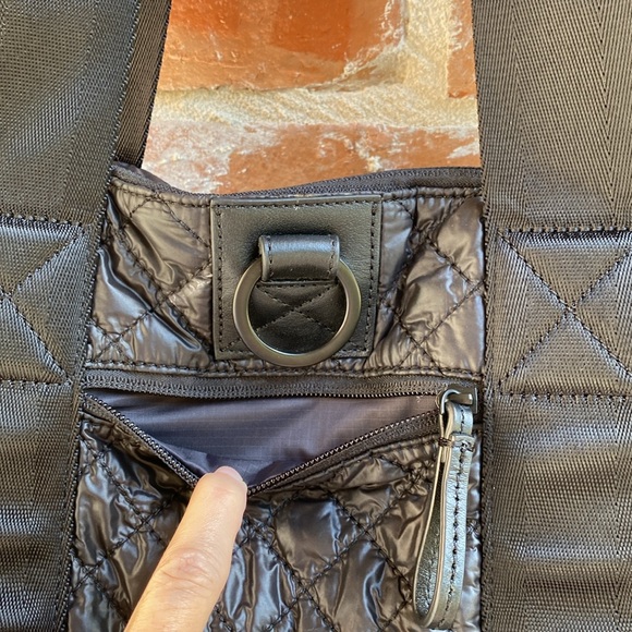 EUC Caraa Sport Tote- Black Quilted Nylon - Picture 10 of 16